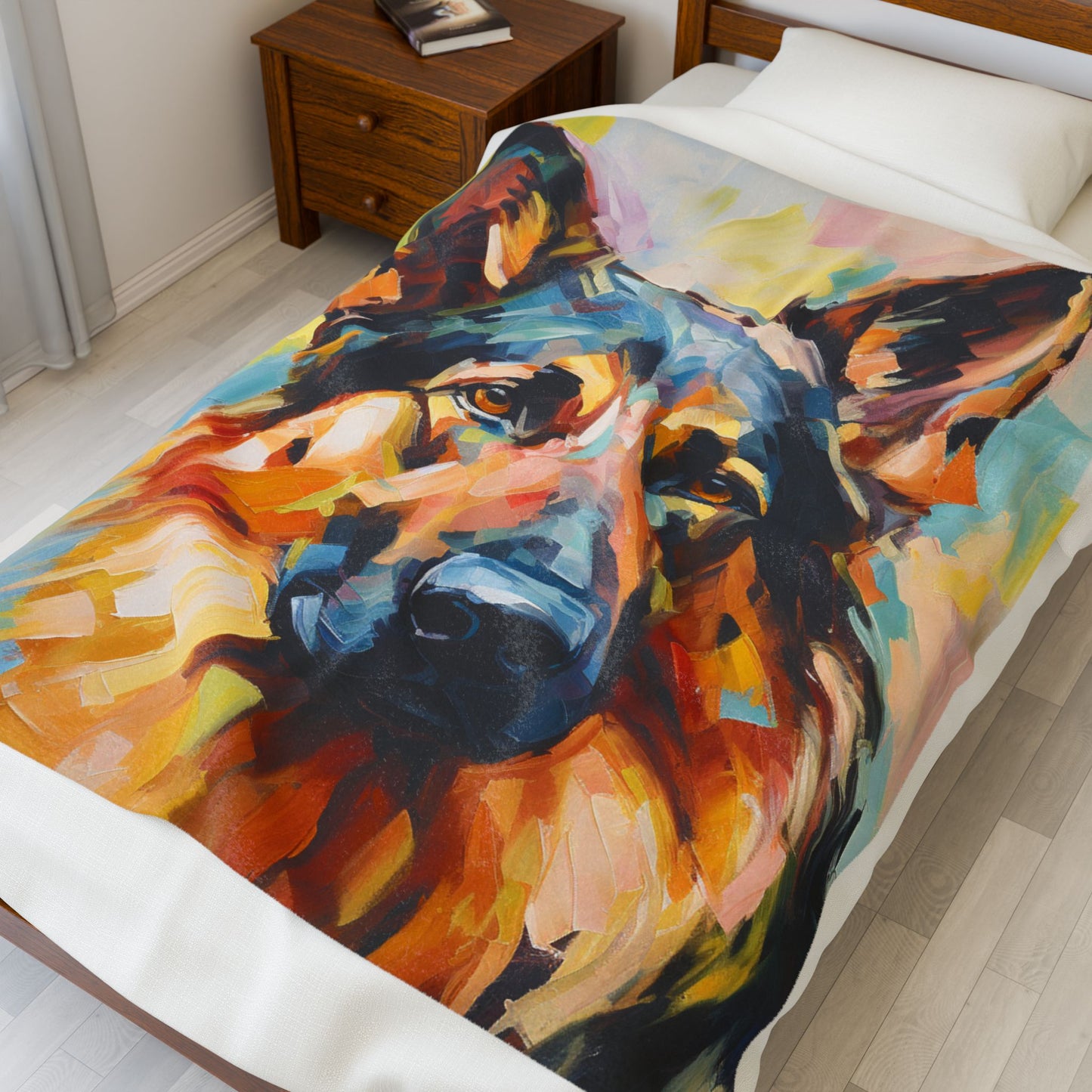 Canine Brushstrokes- Plush Blanket