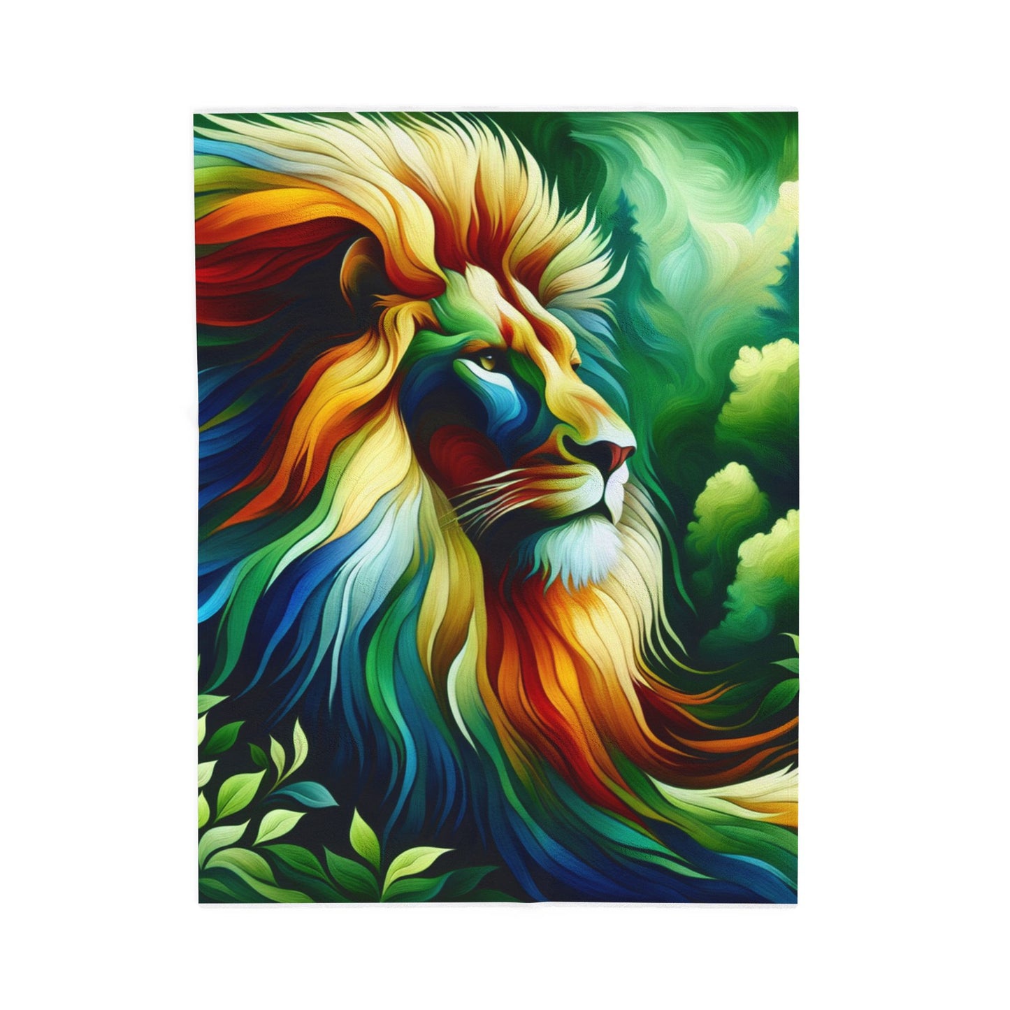 Lion of the Wilderness - Plush Blanket