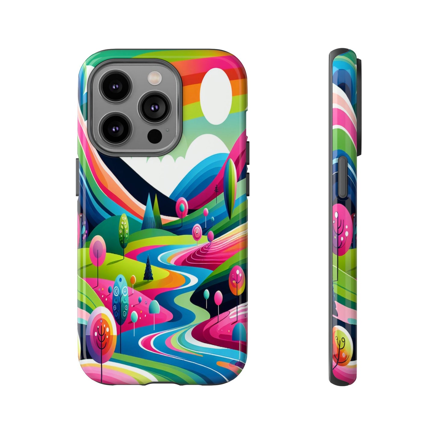 Colorful Landscape Journey - Phone Case