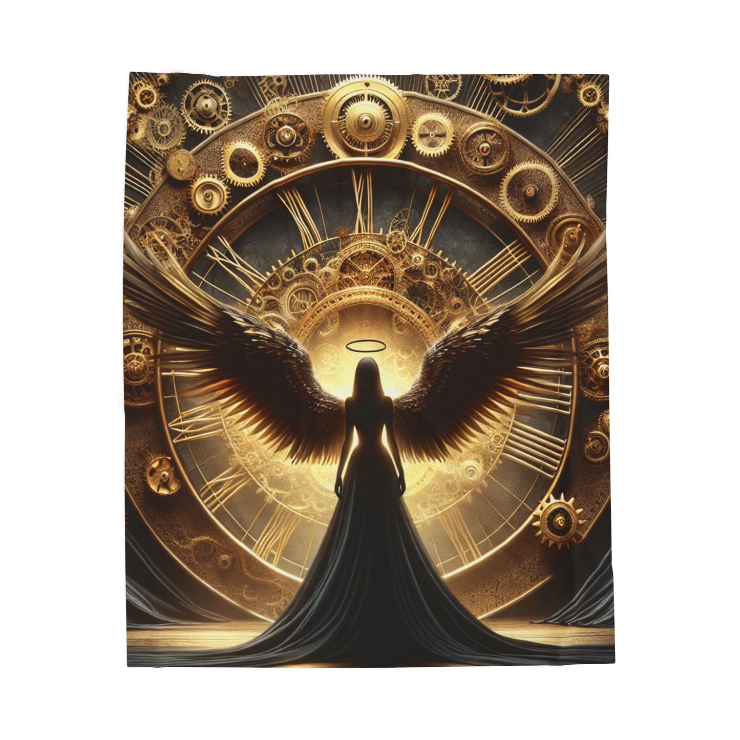 Guardian of the Timebound Wings - Plush Blanket