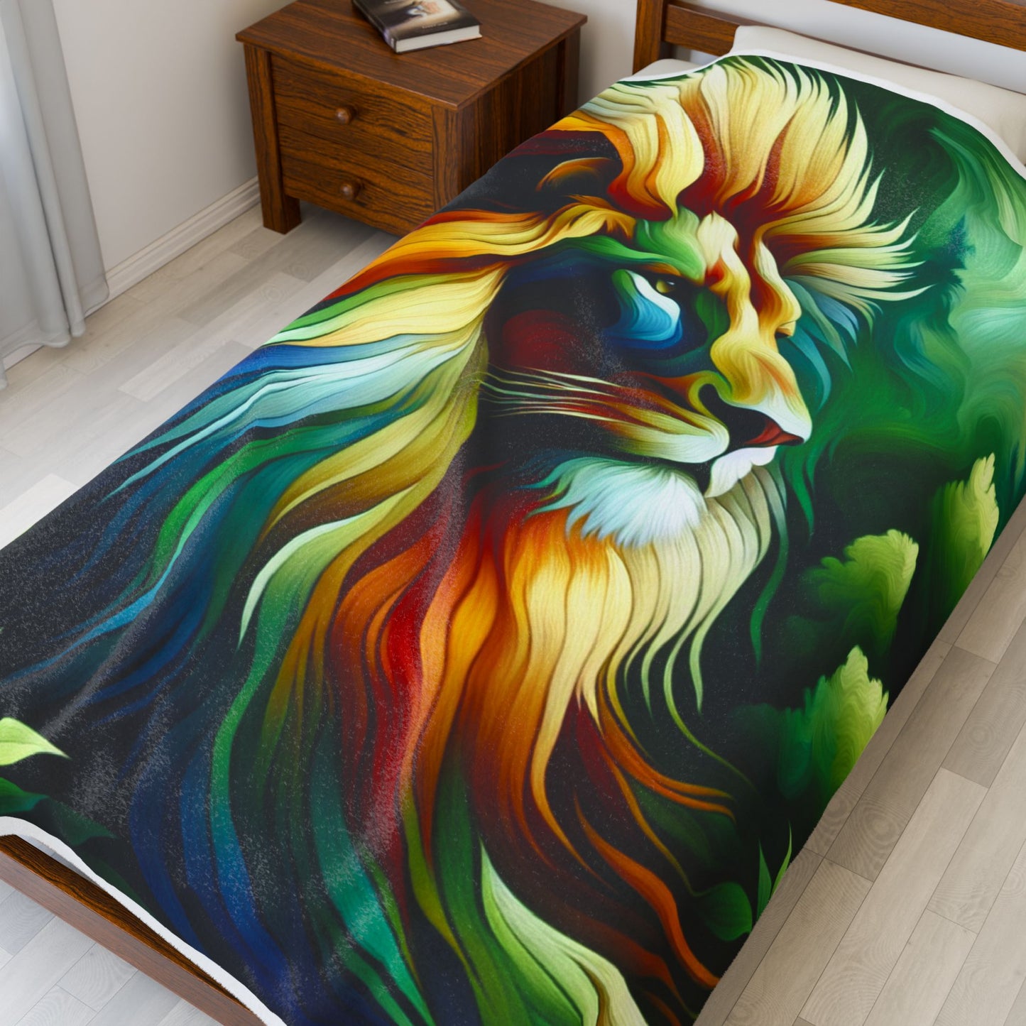 Lion of the Wilderness - Plush Blanket