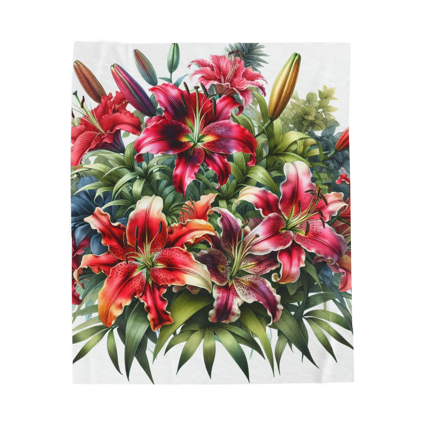 Burst of Petals - Plush Blanket