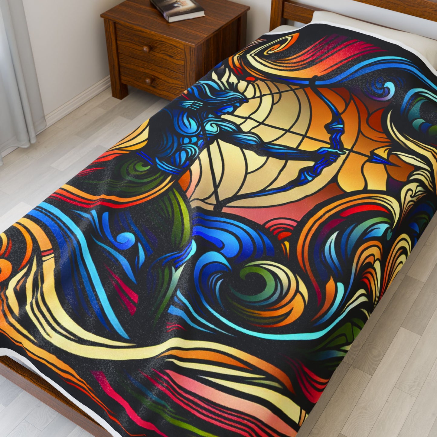 Archer in the Swirling Currents - Plush Blanket