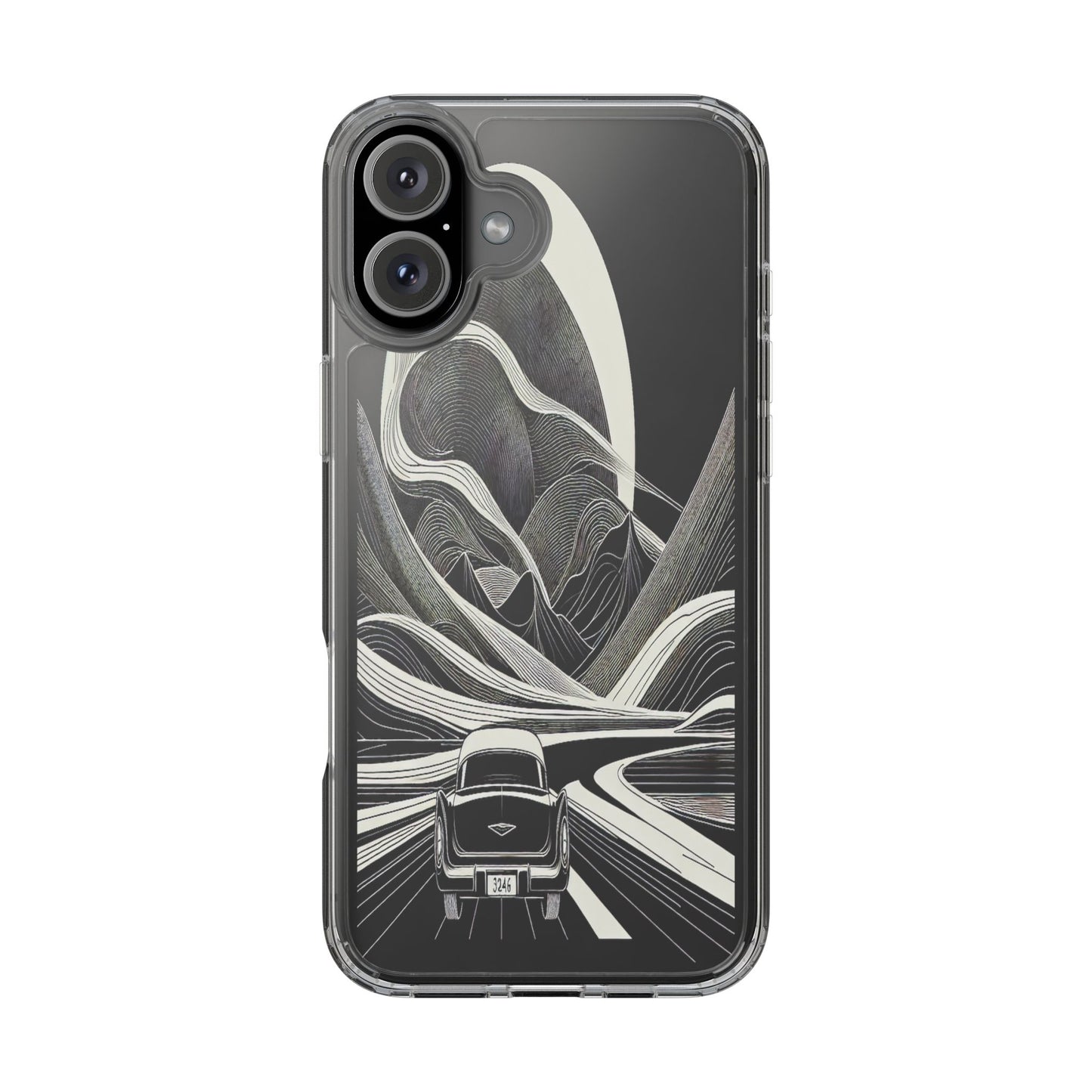 Journey Through the Curves - Clear Phone Case