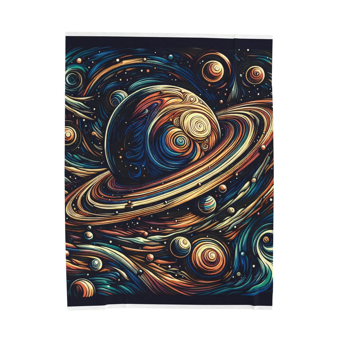 Galactic Whirls of Wonder - Plush Blanket