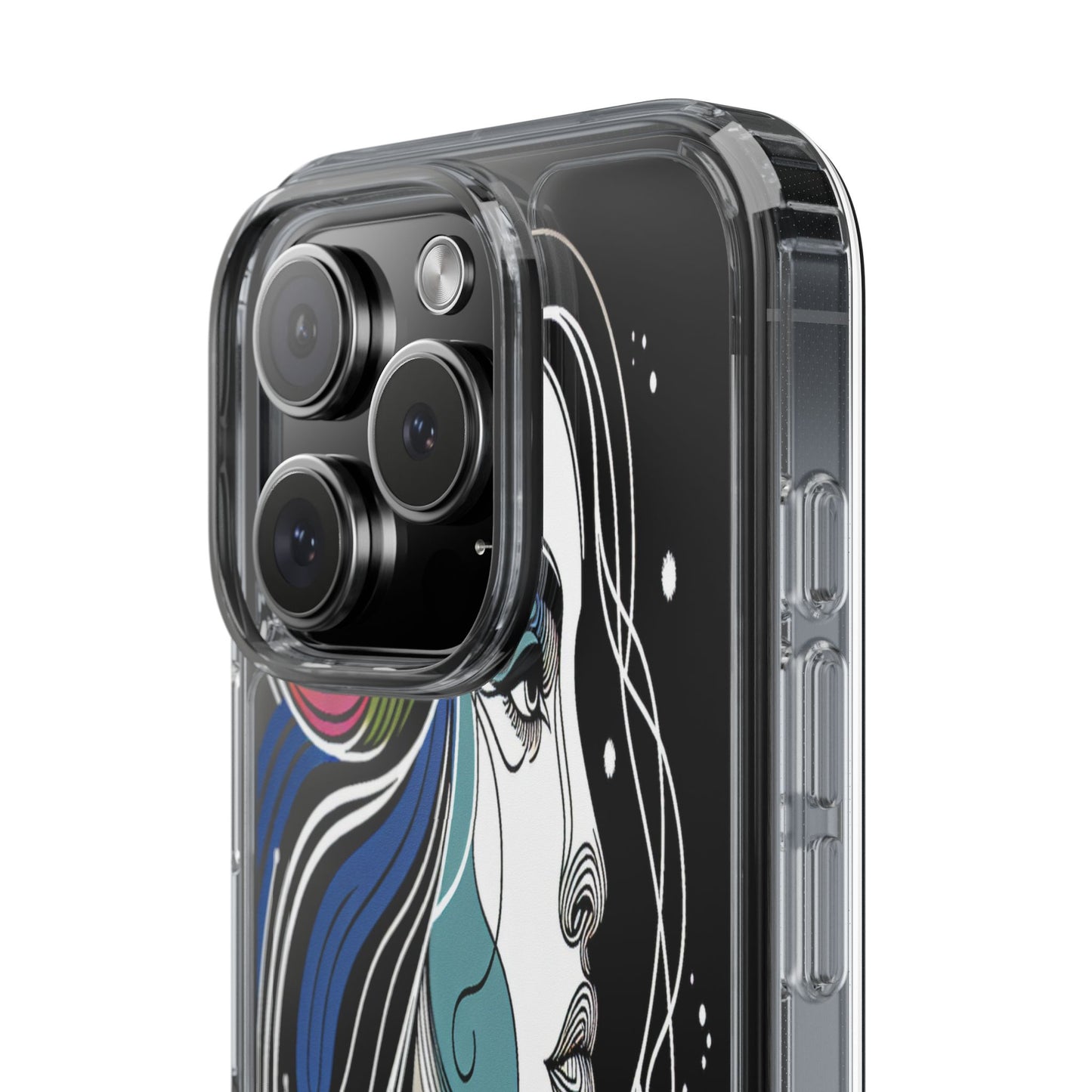 Transparent Portrait of Imagination Iphone Case Compatible With Iphone 16 15 14 - Clear Phone Cover