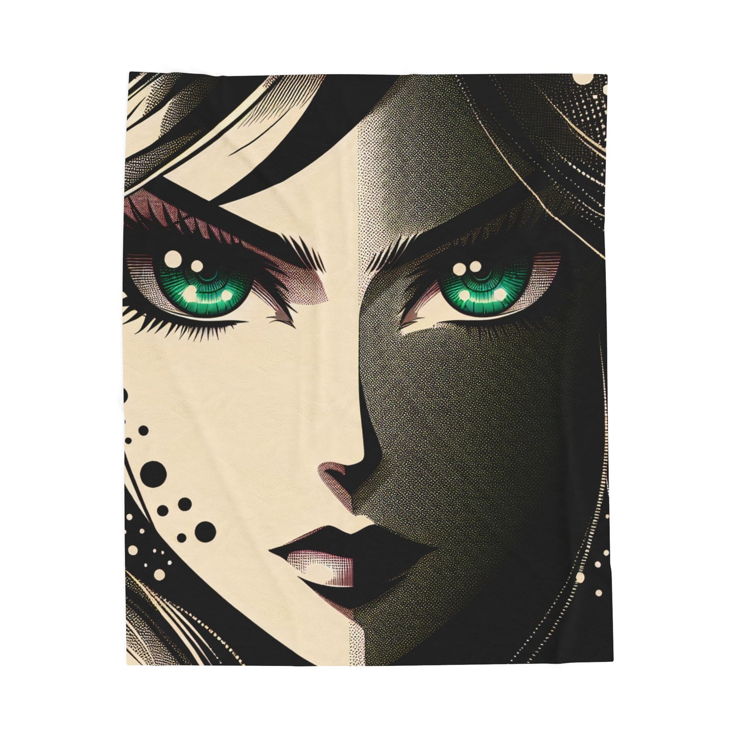 Mystique in Contrast - Plush Blanket