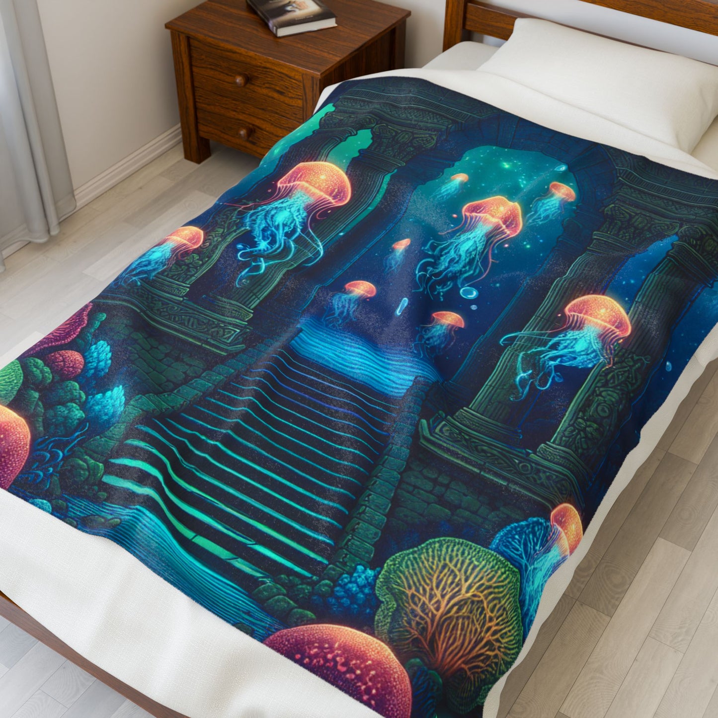 Enigmatic Depths - Plush Blanket