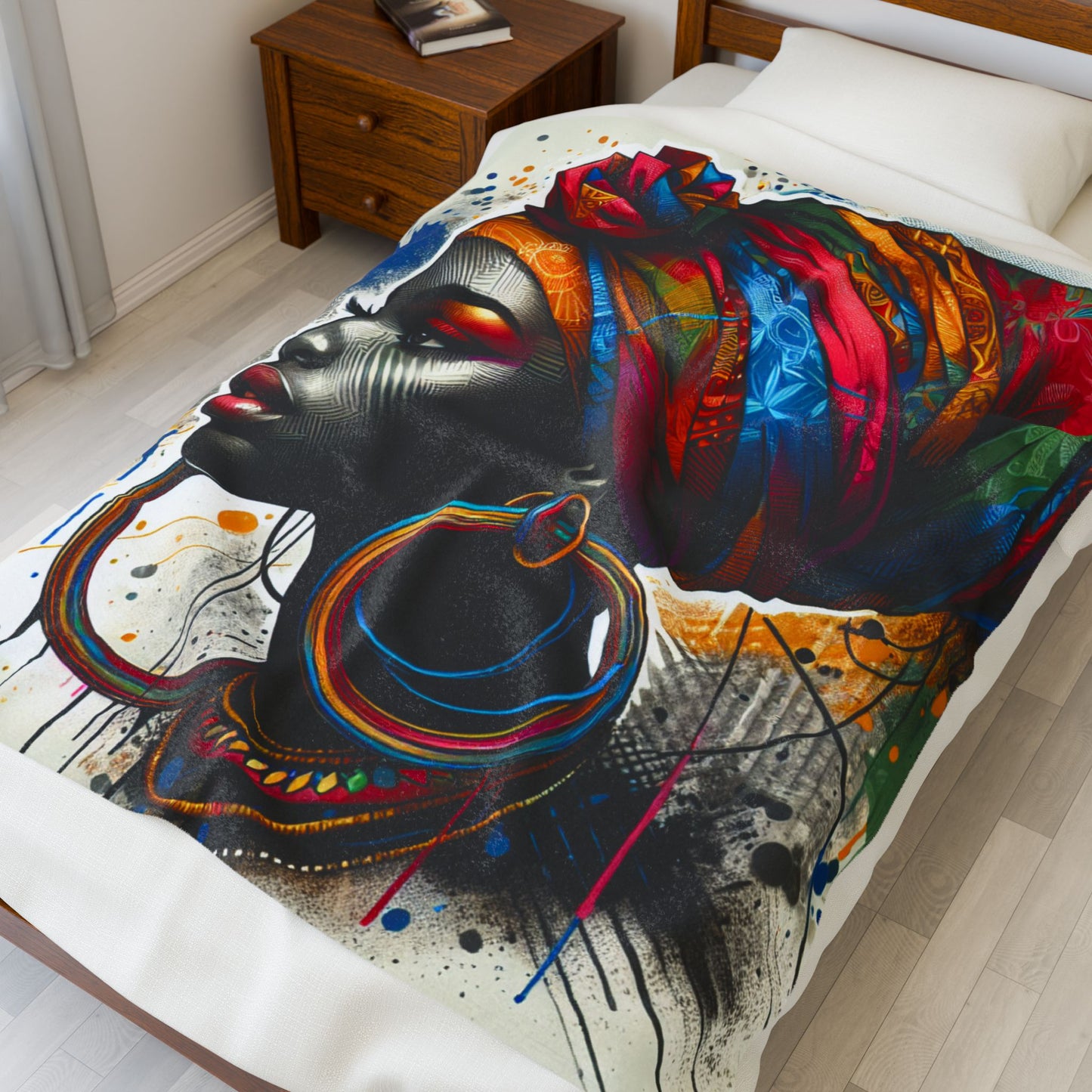 Melanin Patterns of Identity - Plush Blanket