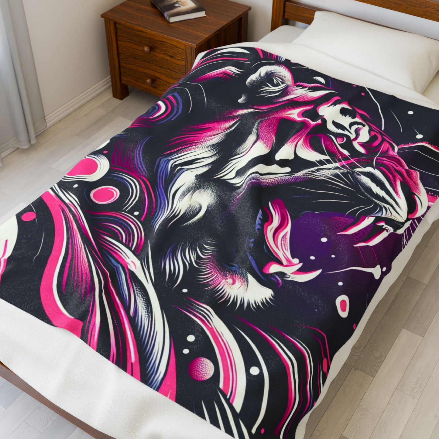 Fierce Majesty Unleashed - Plush Blanket