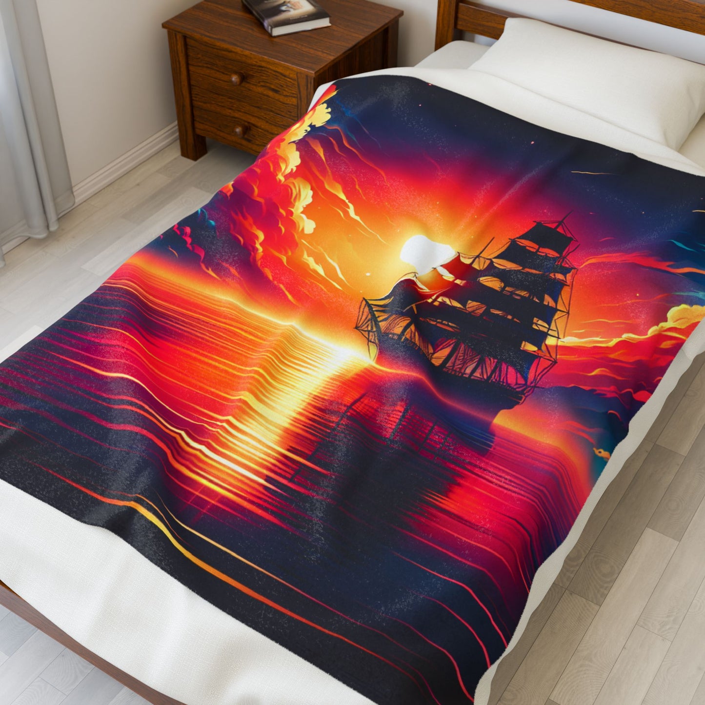Voyage Into the Horizon - Plush Blanket