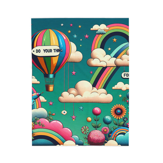 Balloon Odyssey - Plush Blanket