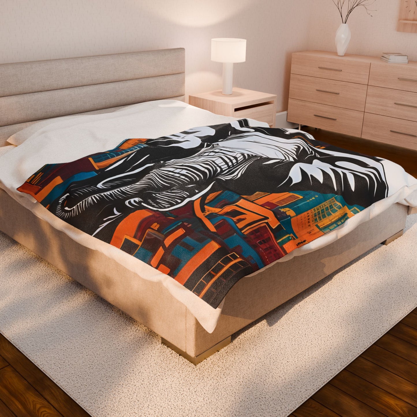 Urban Savannah Majesty- Plush Blanket