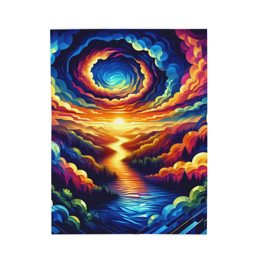 Cascade of Radiance - Plush Blanket