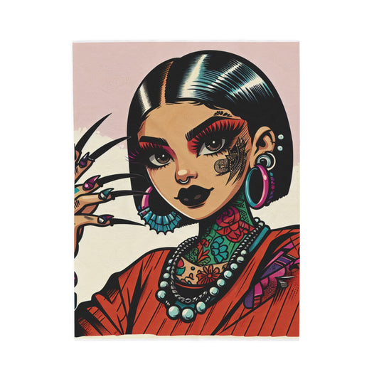 Tattooed Chic Icon - Plush Blanket