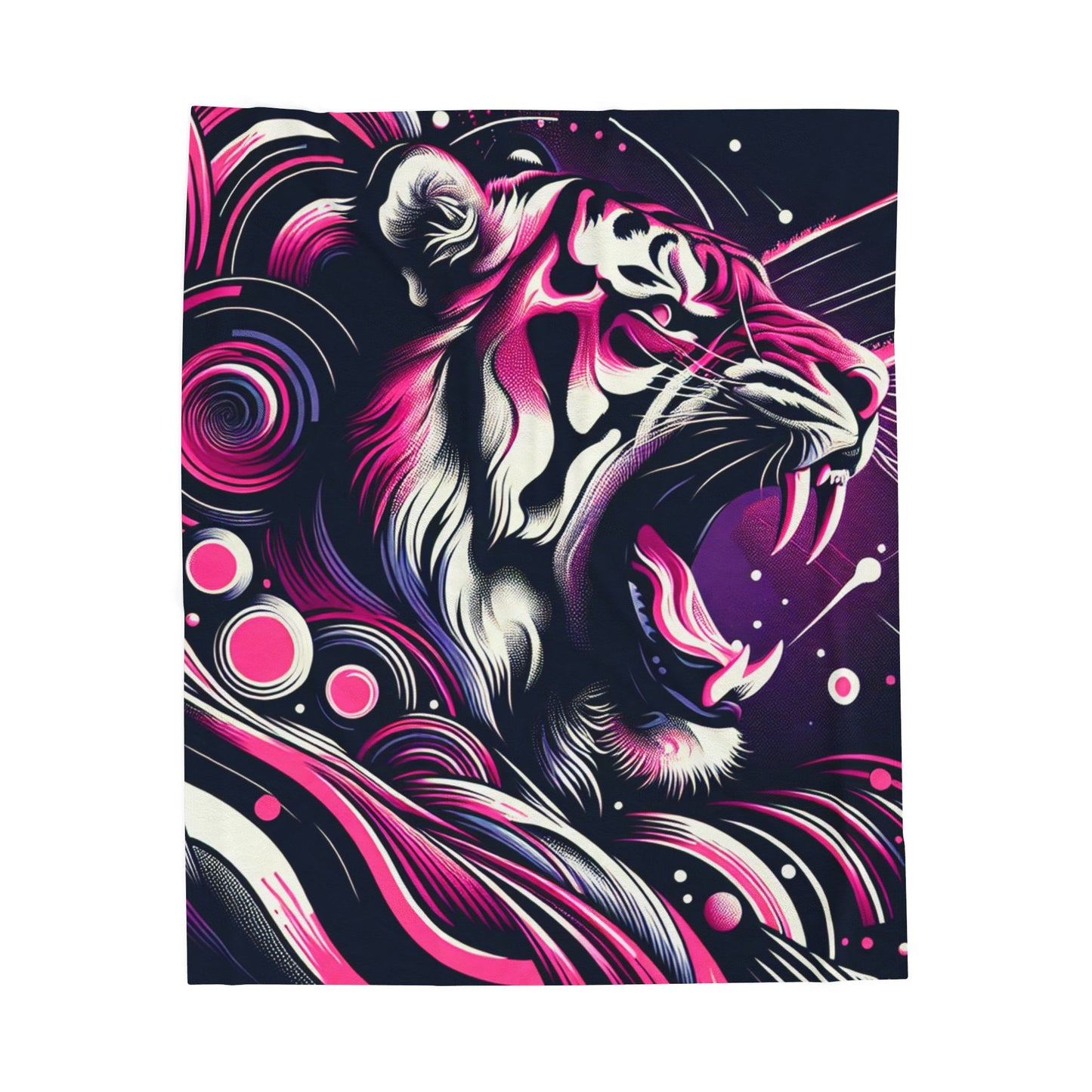 Fierce Majesty Unleashed - Plush Blanket