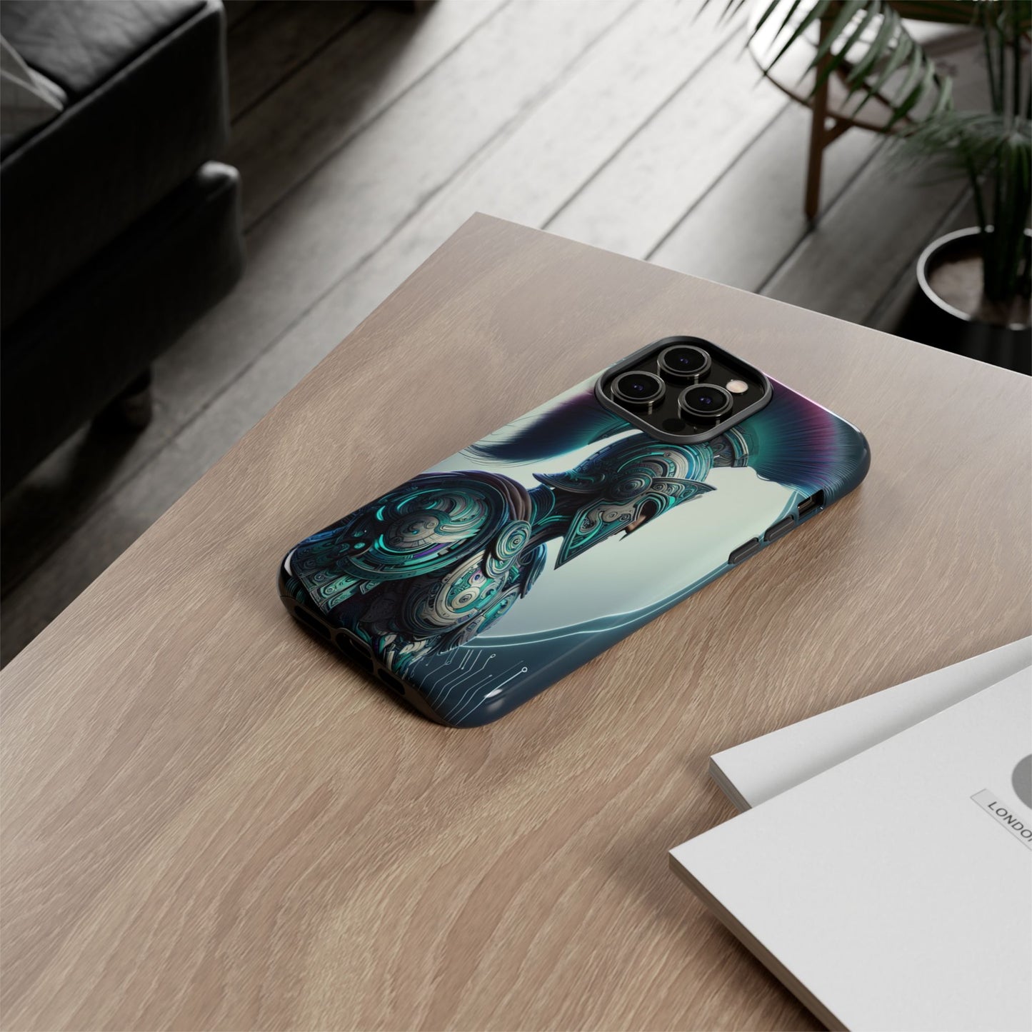 Custom ProtectiveGuardian of the Digital RealmIphone Case Compatible With Iphone 16 15 14 - Phone Cover