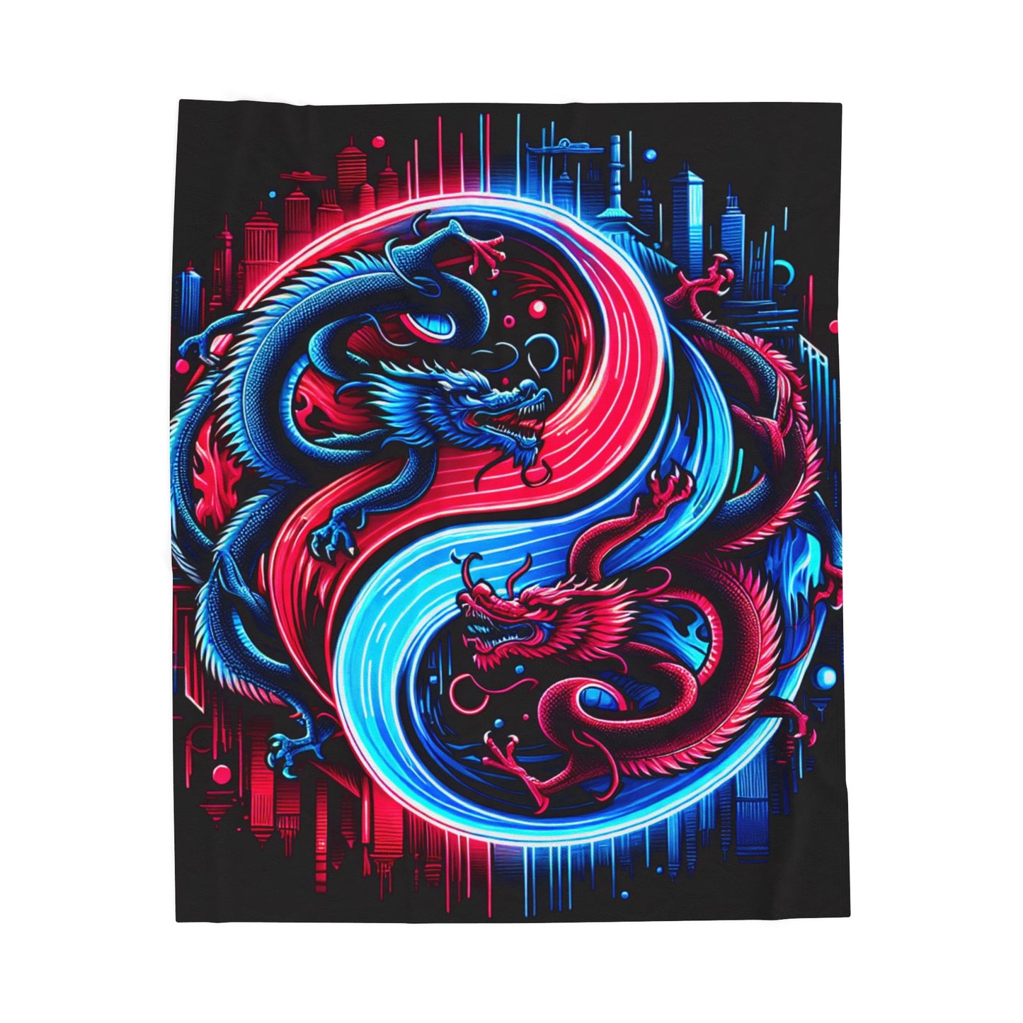 Dragons in Balance - Plush Blanket