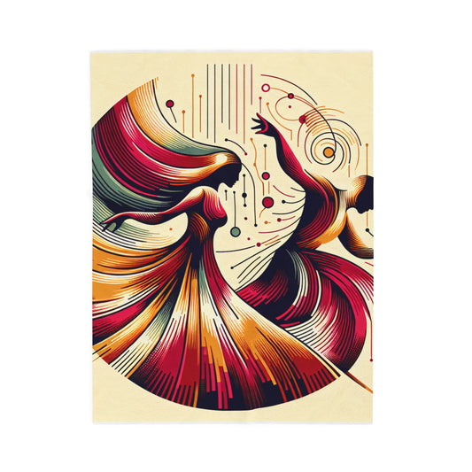 Flow of Movement - Plush Blanket