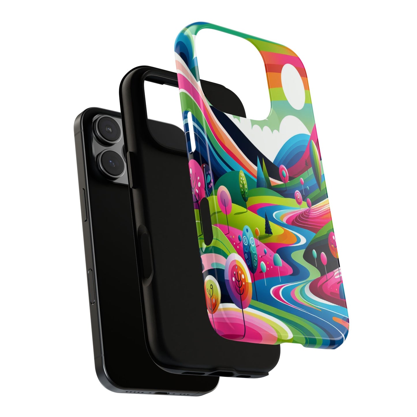 Colorful Landscape Journey - Phone Case