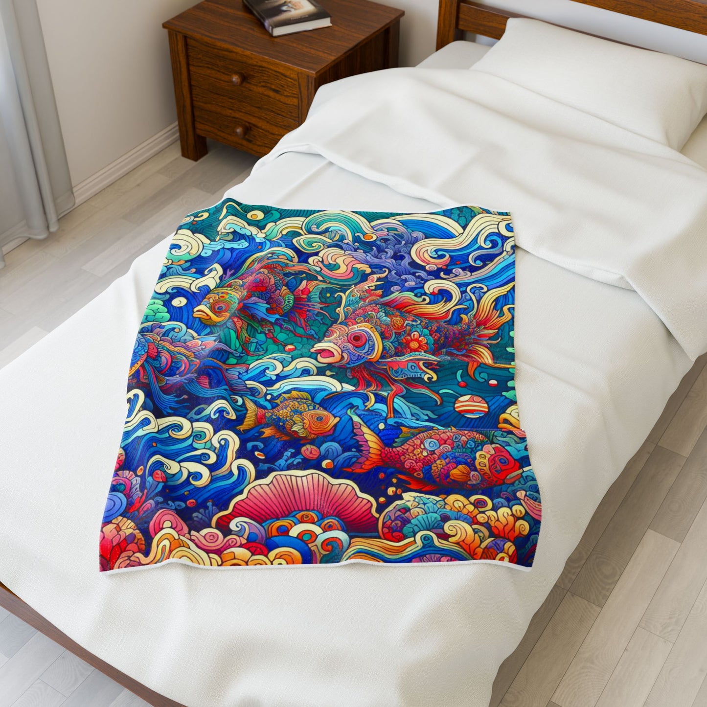 Marine Kaleidoscope - Plush Blanket