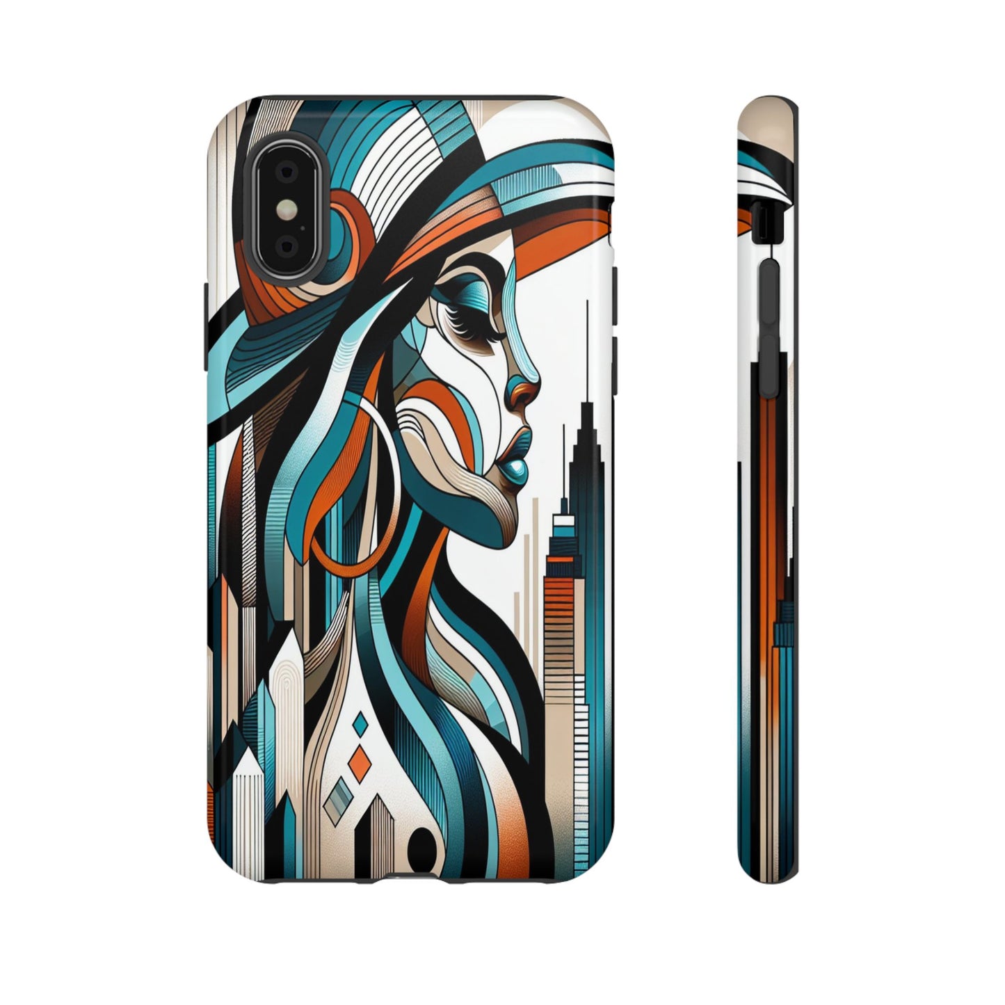 Custom ProtectiveCity Muse in Abstract LinesIphone Case Compatible With Iphone 16 15 14 - Phone Cover