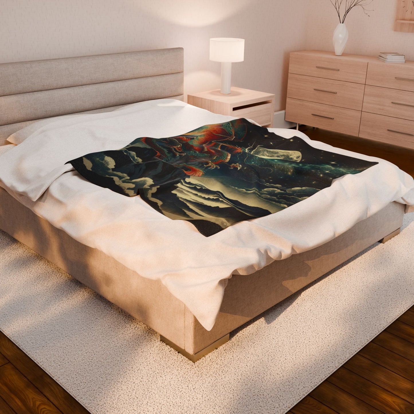 Dragon's Night Watch - Plush Blanket