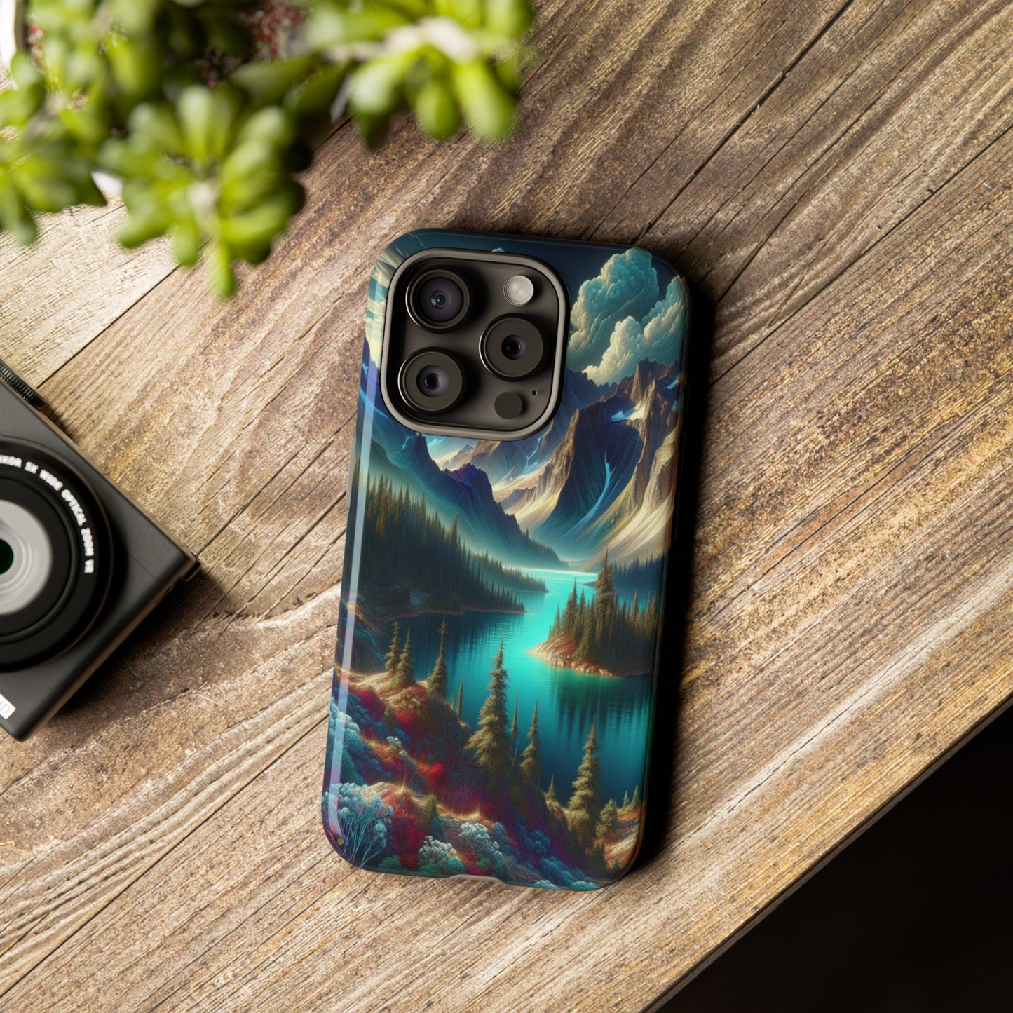 Custom ProtectiveMajestic Peaks and Tranquil WatersIphone Case Compatible With Iphone 16 15 14 - Phone Cover