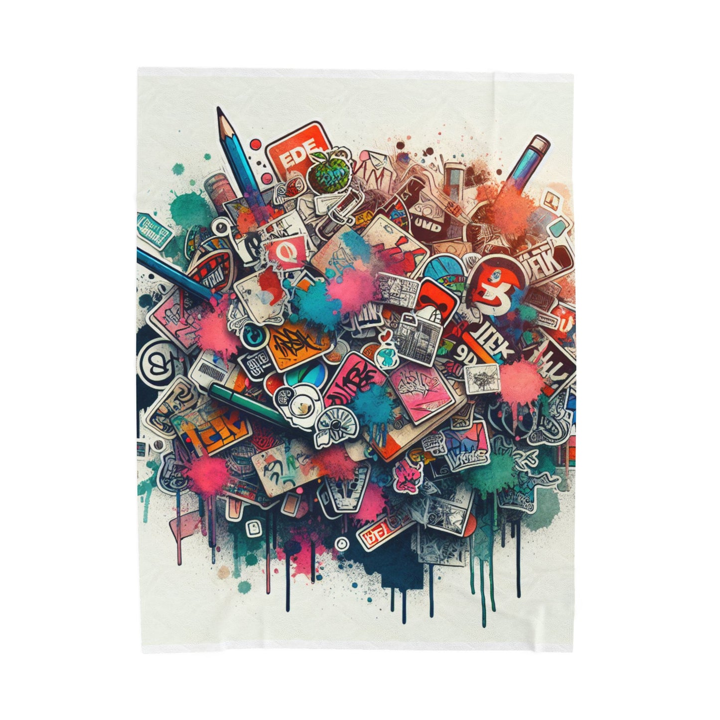 Melody of Expressions - Plush Blanket