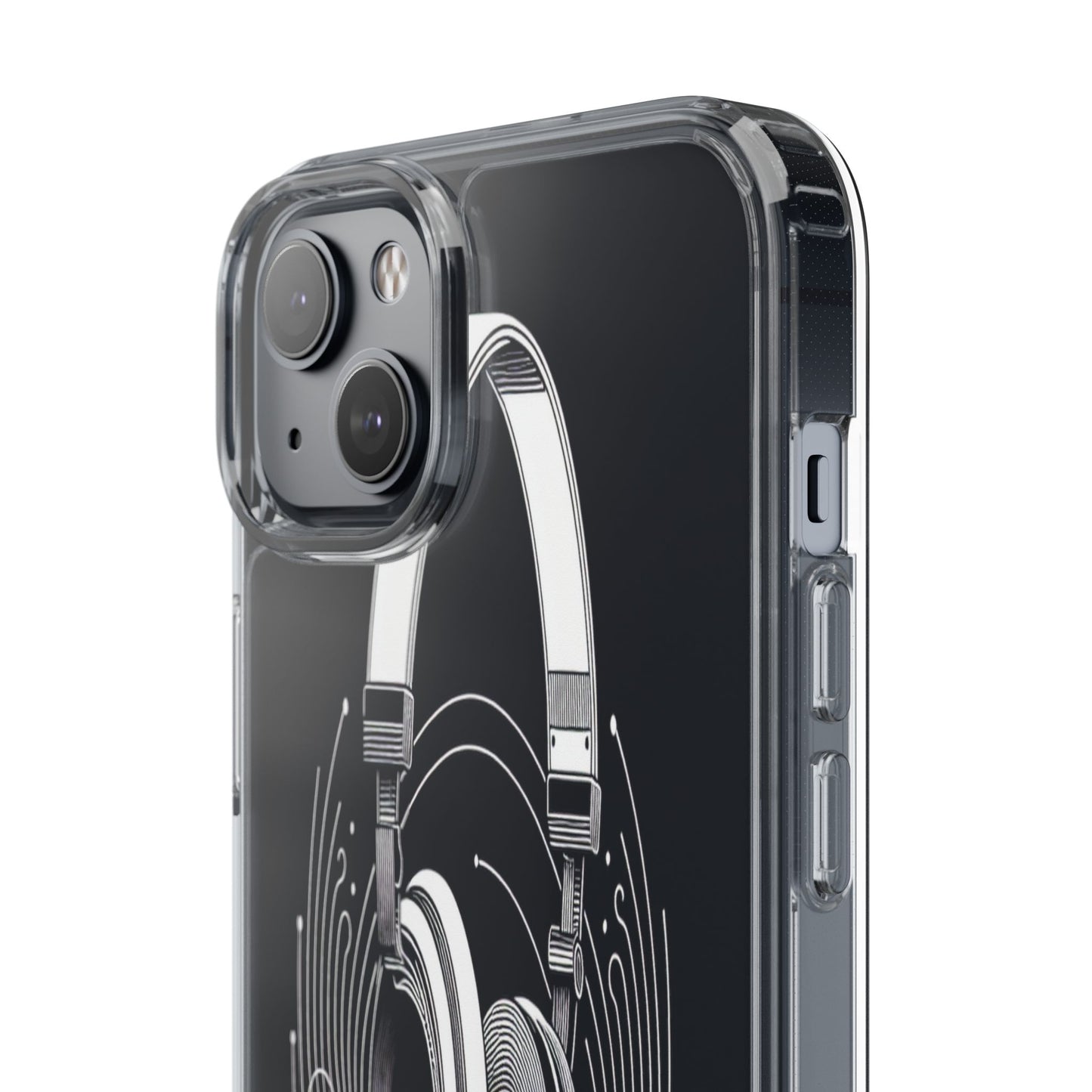 Transparent Sound Waves Unleashed Iphone Case Compatible With Iphone 16 15 14 - Clear Phone Cover