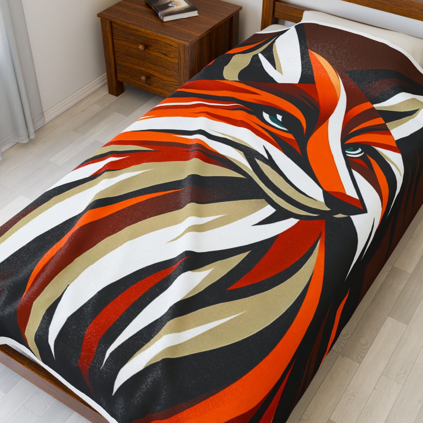 Foxy Vibes in Vibrance - Plush Blanket