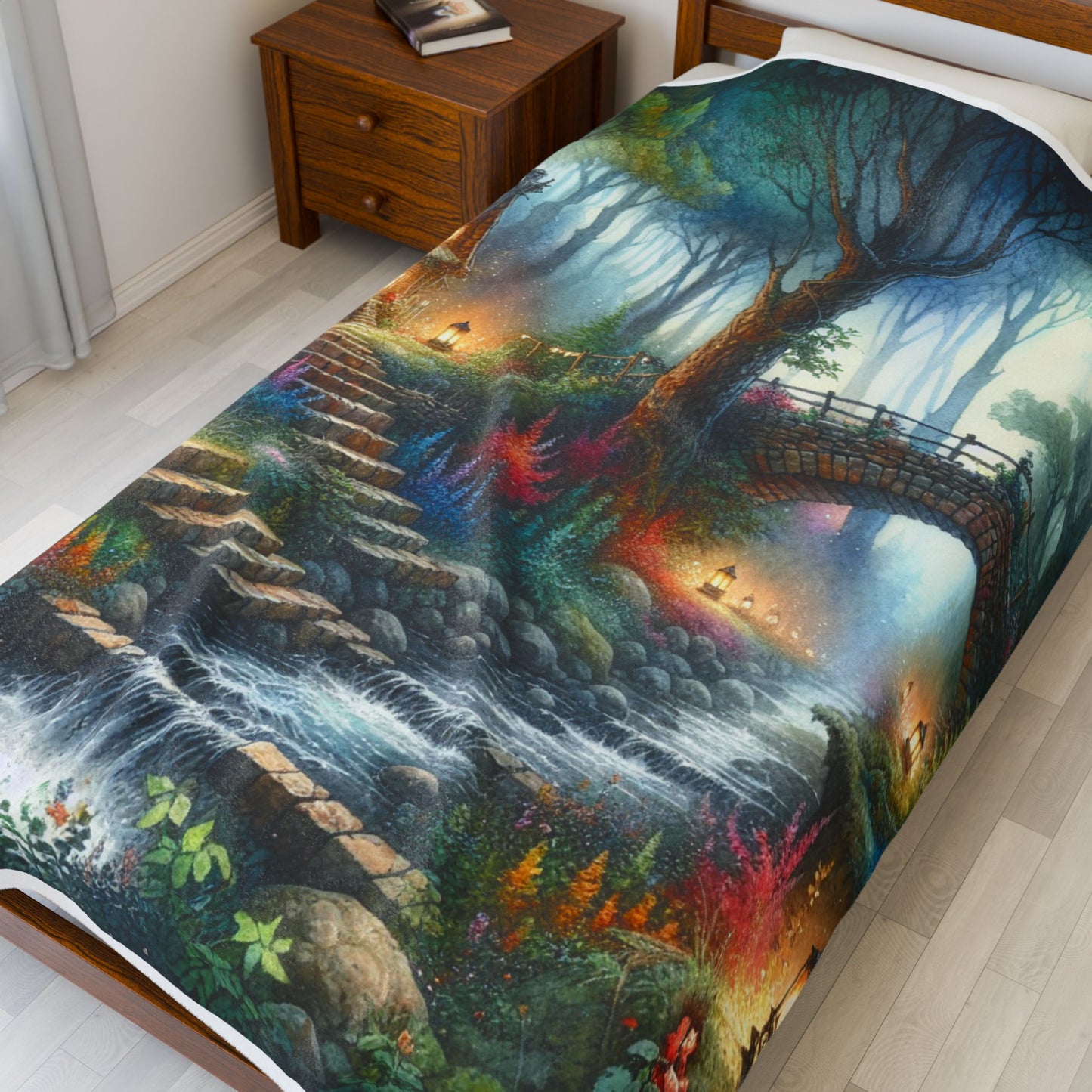 Hidden Enclave in the Woods - Plush Blanket