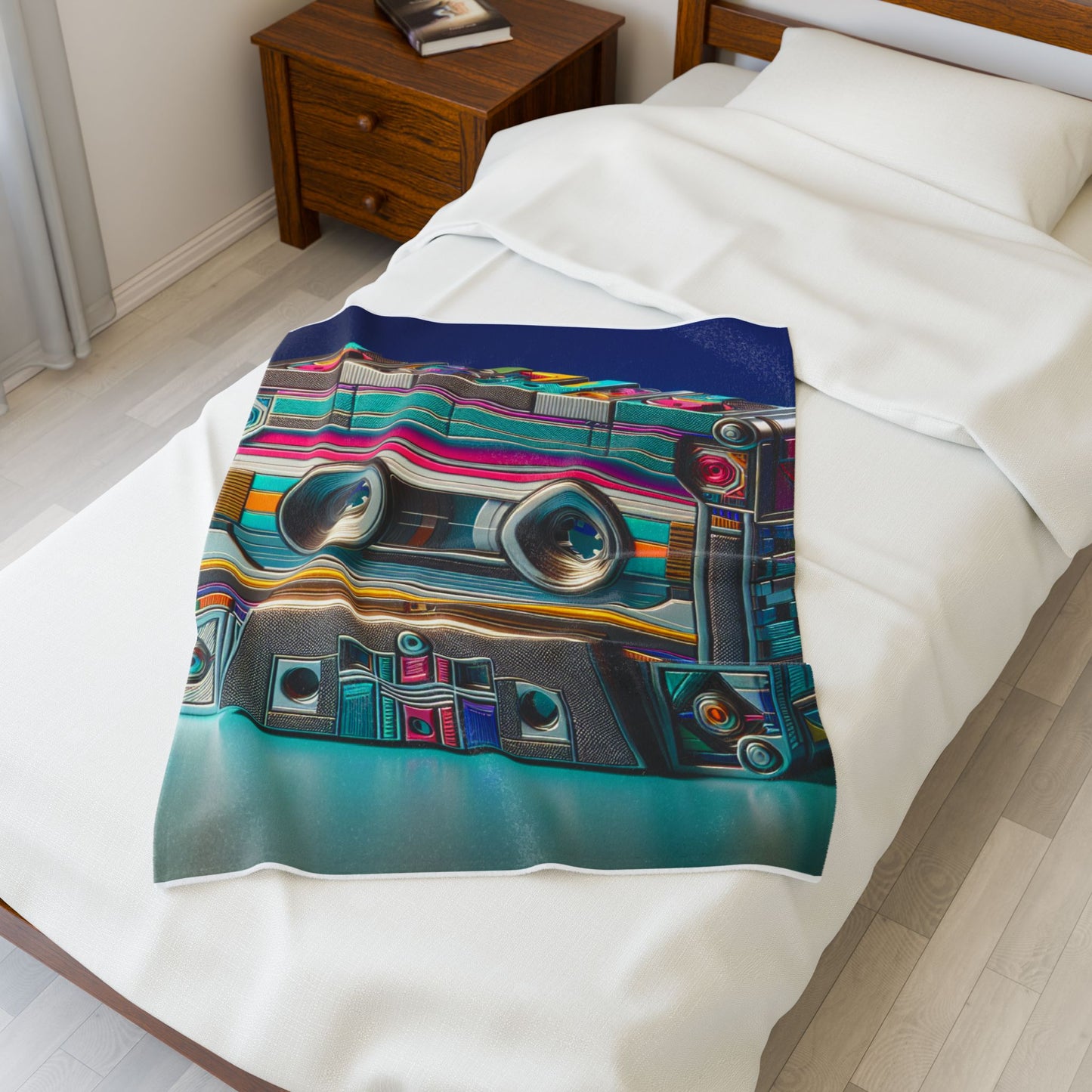 Retro Audio Tape Revival- Plush Blanket