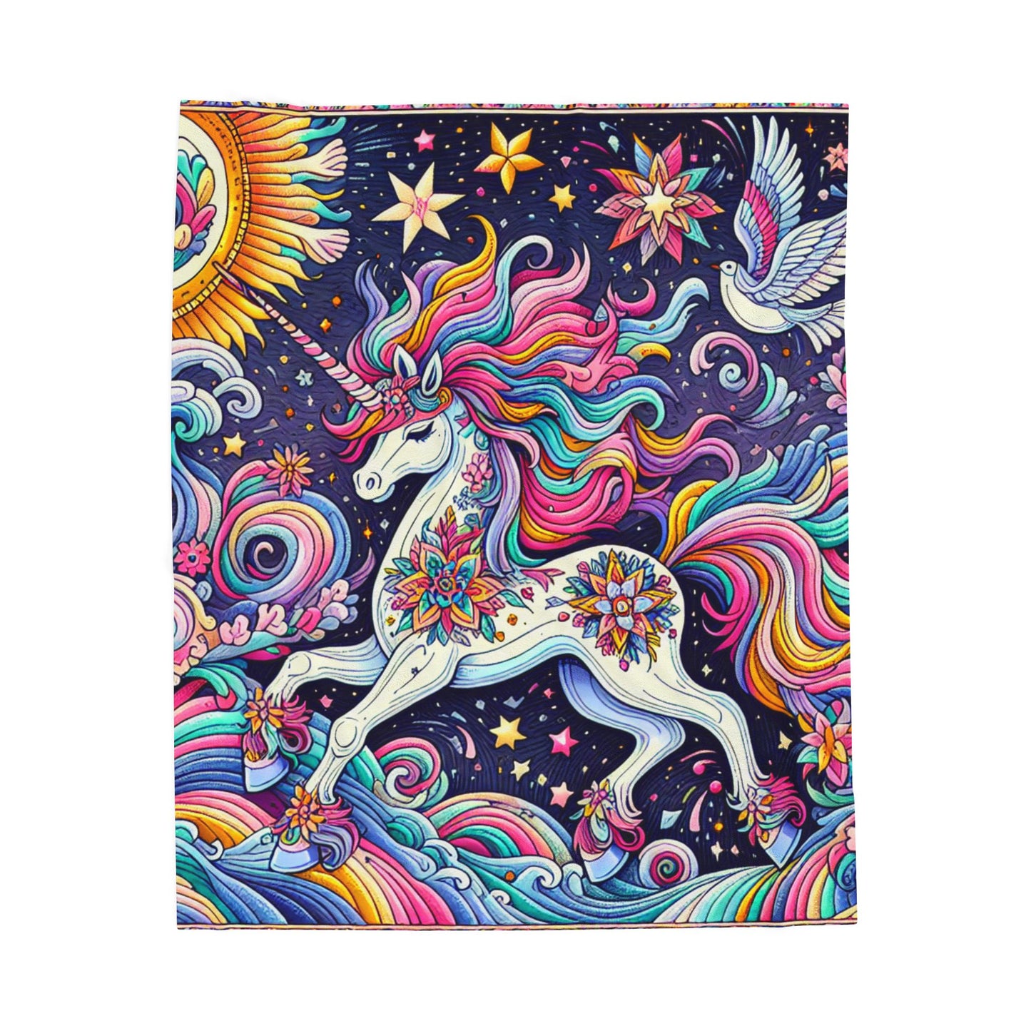 Unicorn Odyssey - Plush Blanket
