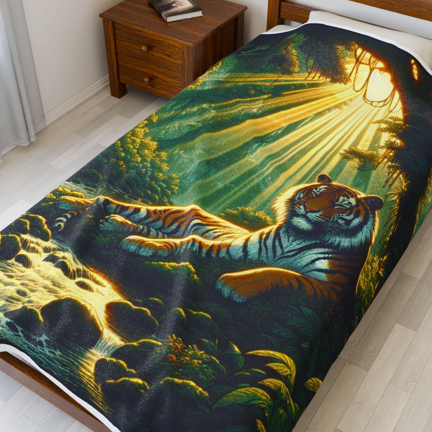 Majestic Jungle Reverie - Plush Blanket