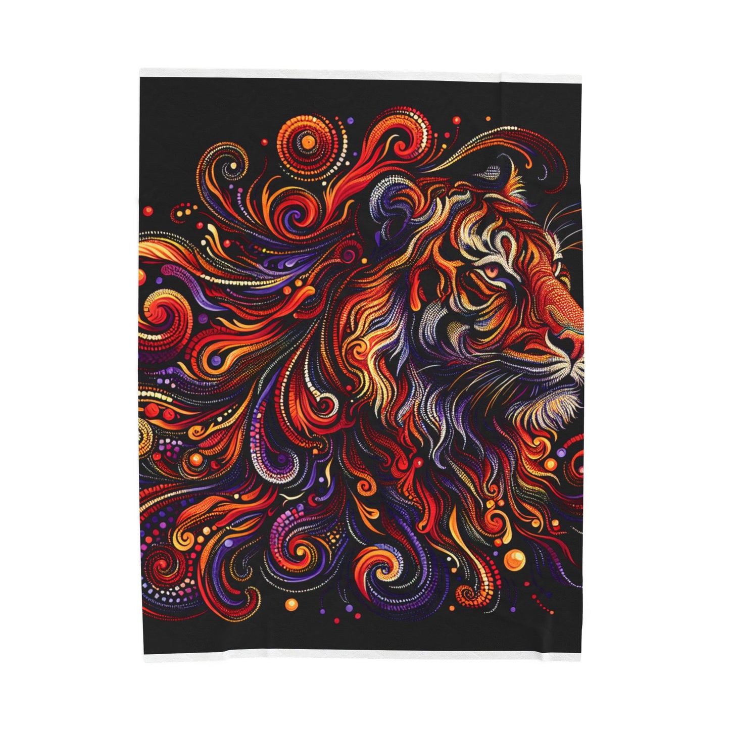 Feline Majesty Unleashed - Plush Blanket