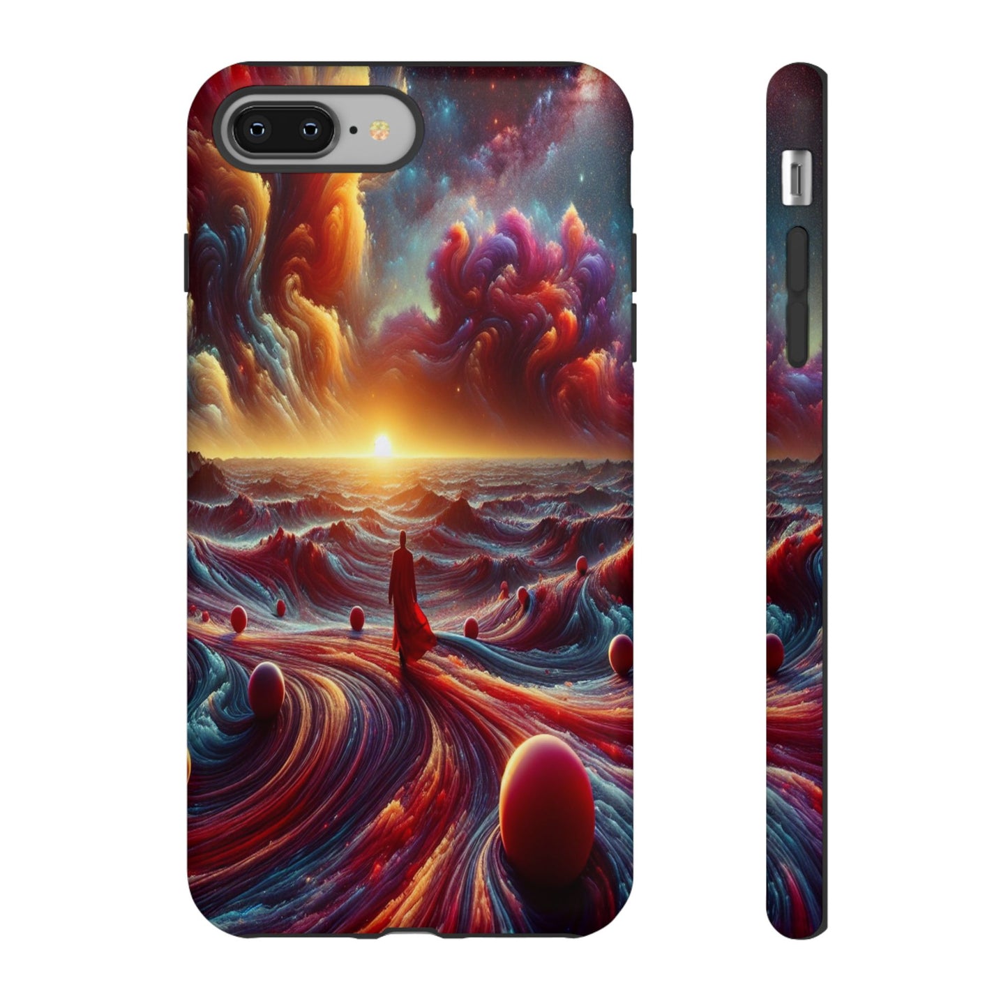 Journey Through Celestial Waves - Phone Case