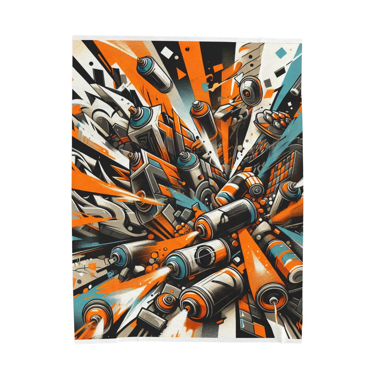 Spray Can Explosion - Plush Blanket