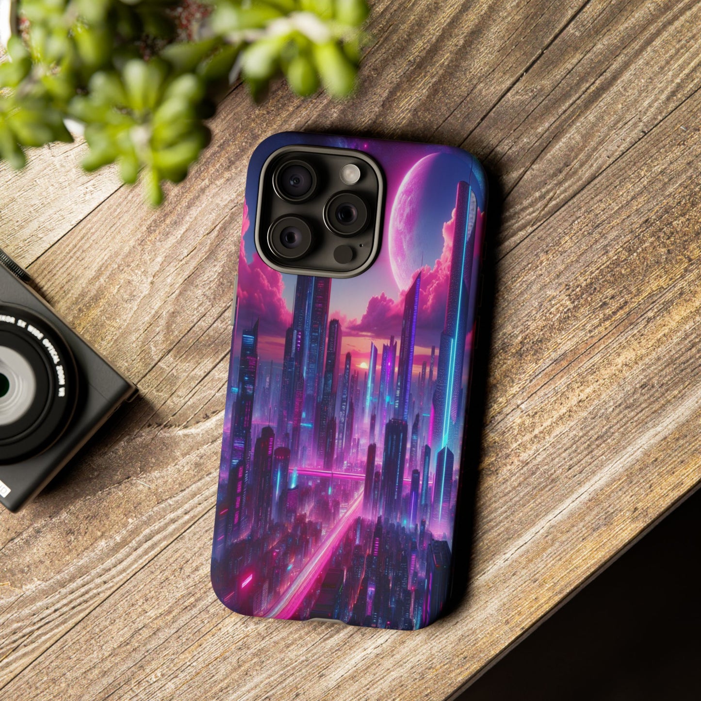 Futuristic Skyline Fantasy - Phone Case