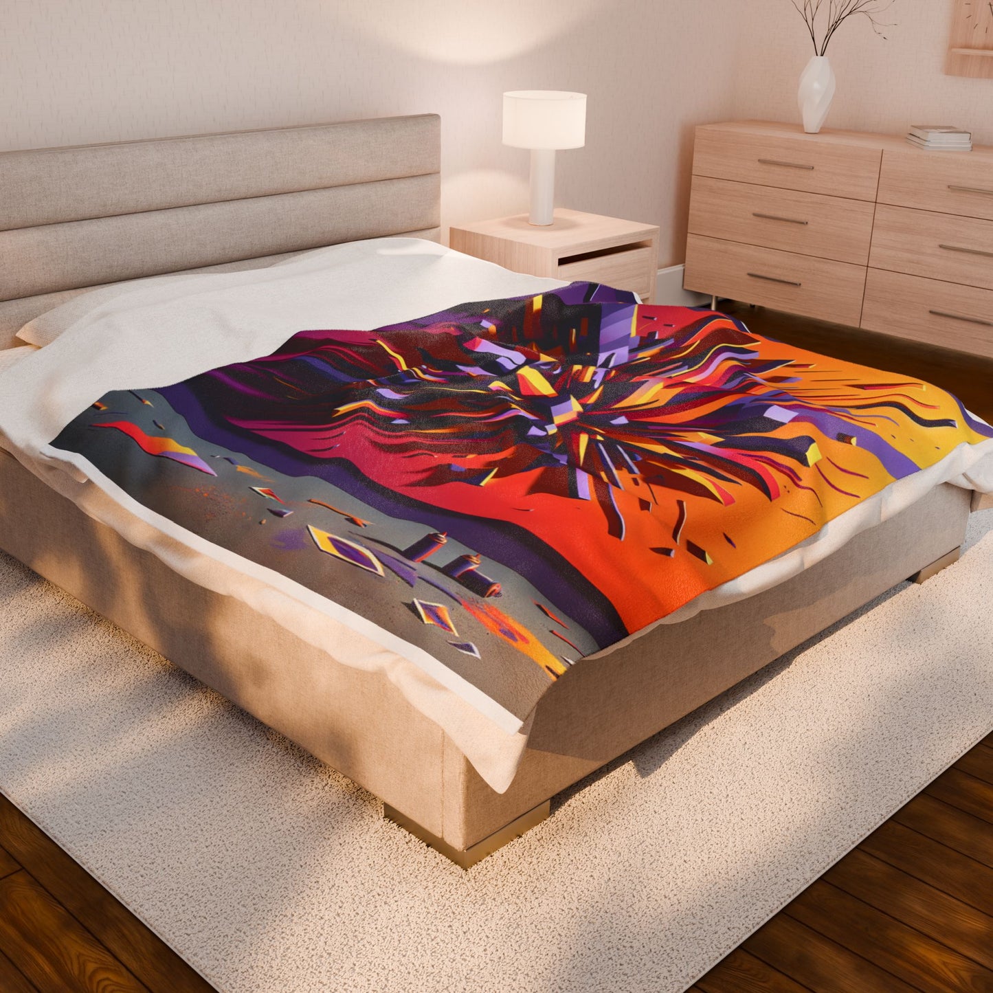Burst of Dimensions - Plush Blanket