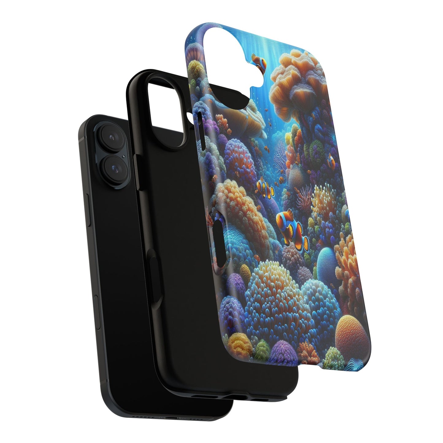Custom ProtectiveUnderwater Paradise Alive with ColorIphone Case Compatible With Iphone 16 15 14 - Phone Cover