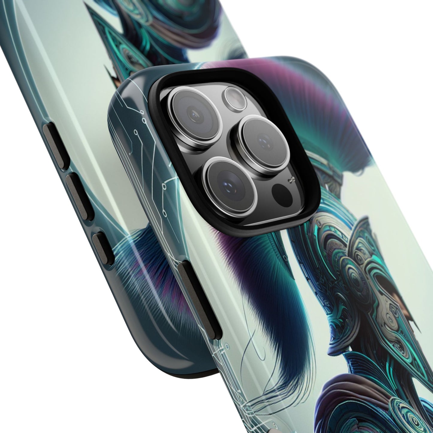 Custom ProtectiveGuardian of the Digital RealmIphone Case Compatible With Iphone 16 15 14 - Phone Cover