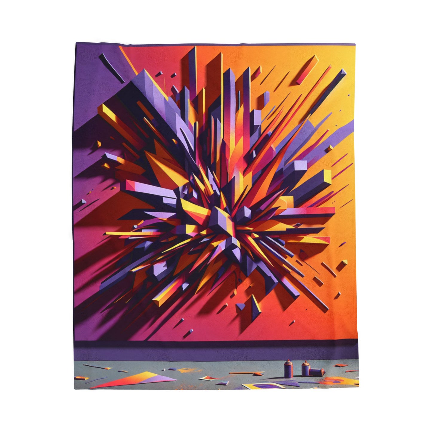Burst of Dimensions - Plush Blanket