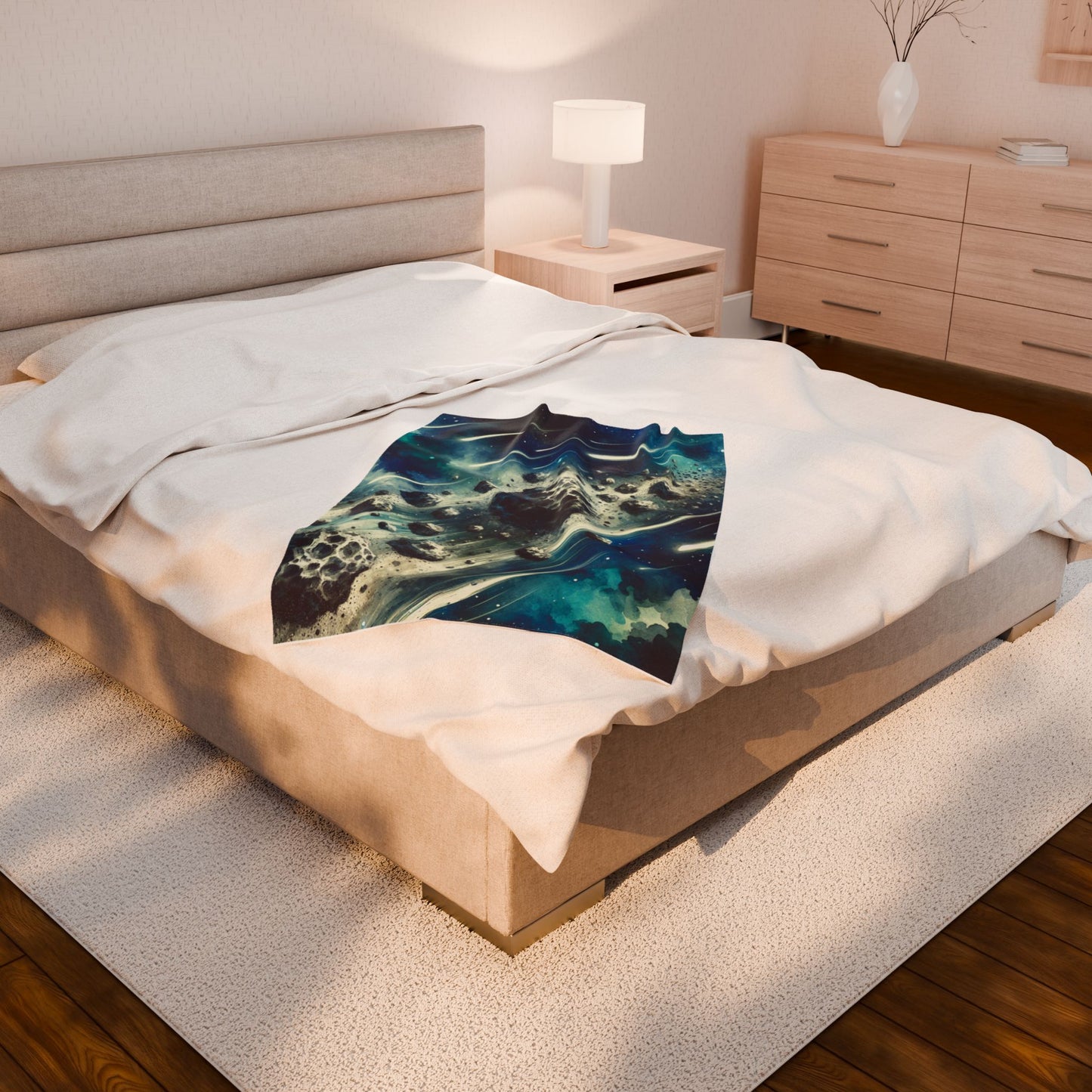 Asteroid Cascade - Plush Blanket