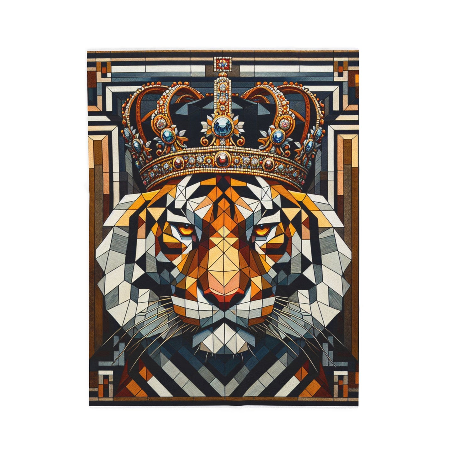 Regal Tiger Majesty - Plush Blanket