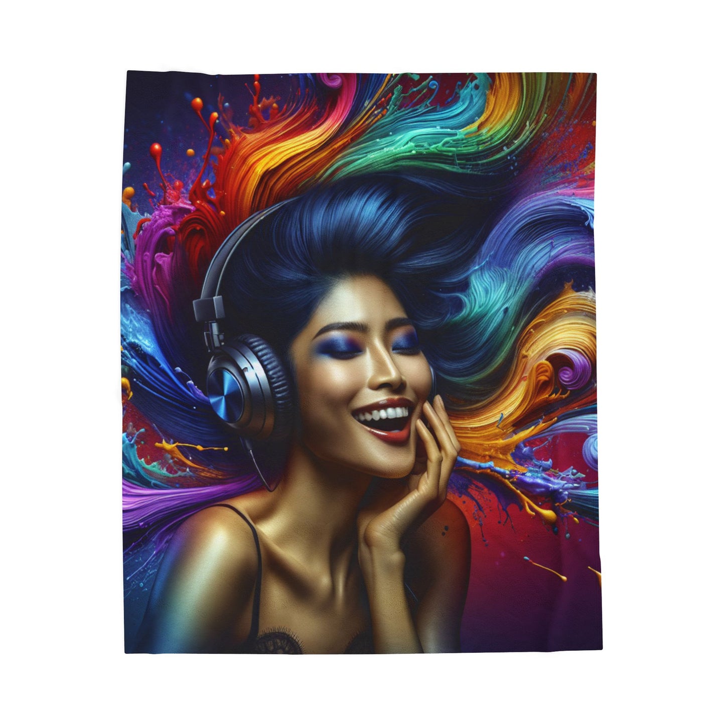 Colorful Melody Escape- Plush Blanket