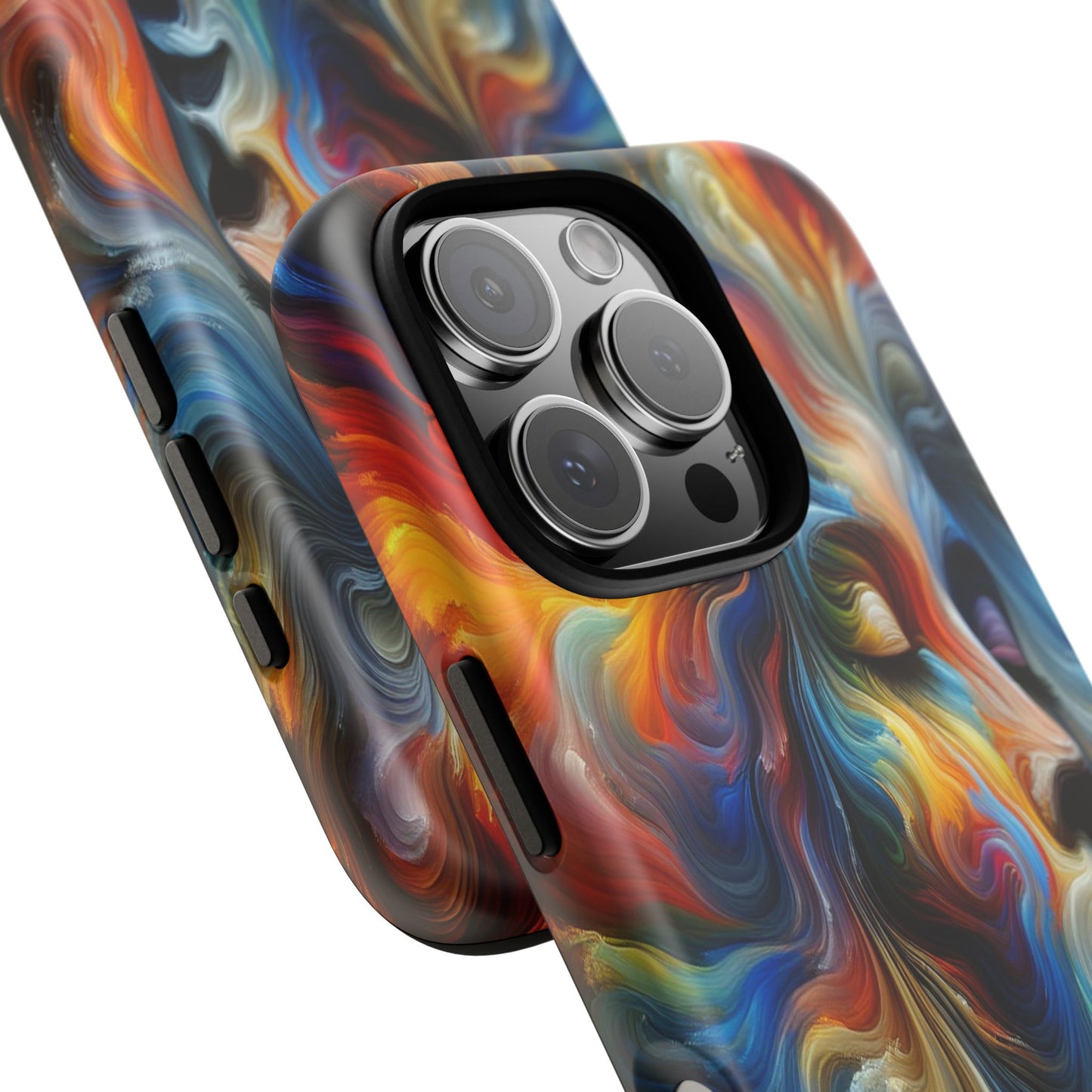 Custom Protective Whirlwind of Colors Iphone Case Compatible With Iphone 16 15 14 - Phone Cover