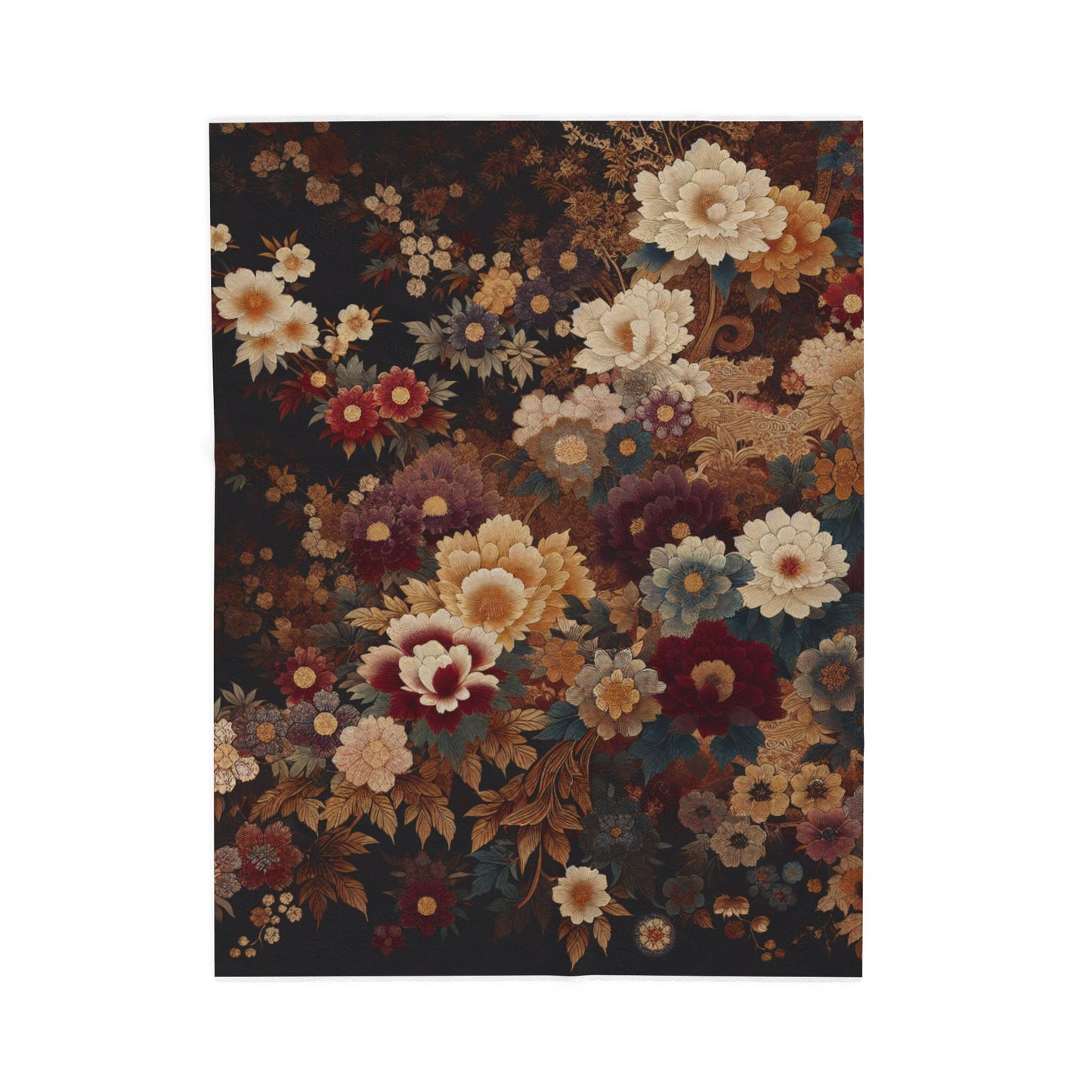 Floral Abundance - Plush Blanket