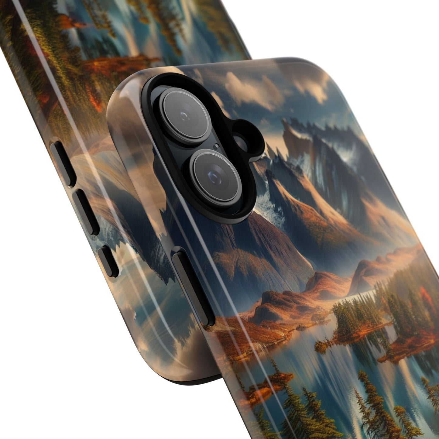 Custom ProtectiveMajestic Peaks and Tranquil WatersIphone Case Compatible With Iphone 16 15 14 - Phone Cover