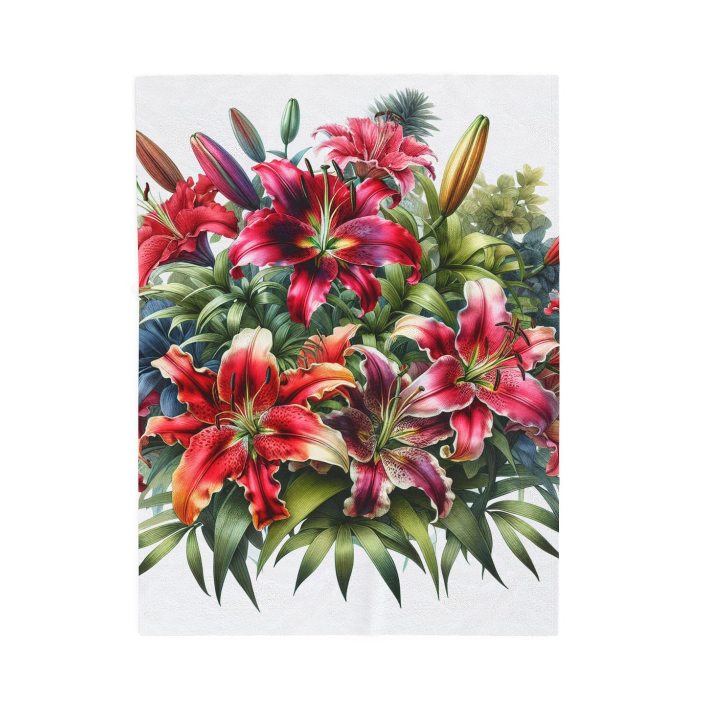 Burst of Petals - Plush Blanket